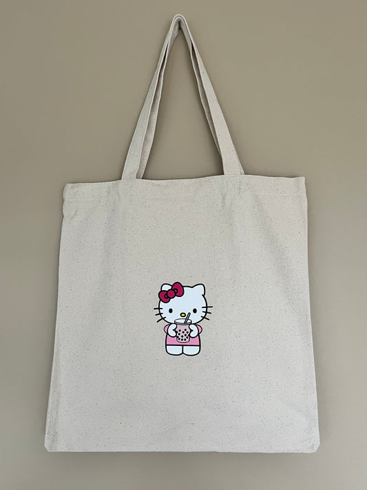 Cute Bubble Tea Tote