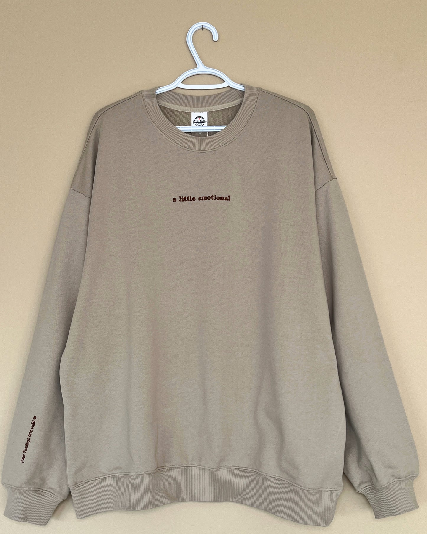 "a little emotional" Crewneck Sweatshirt