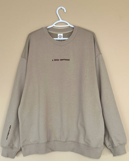 "a little emotional" Crewneck Sweatshirt