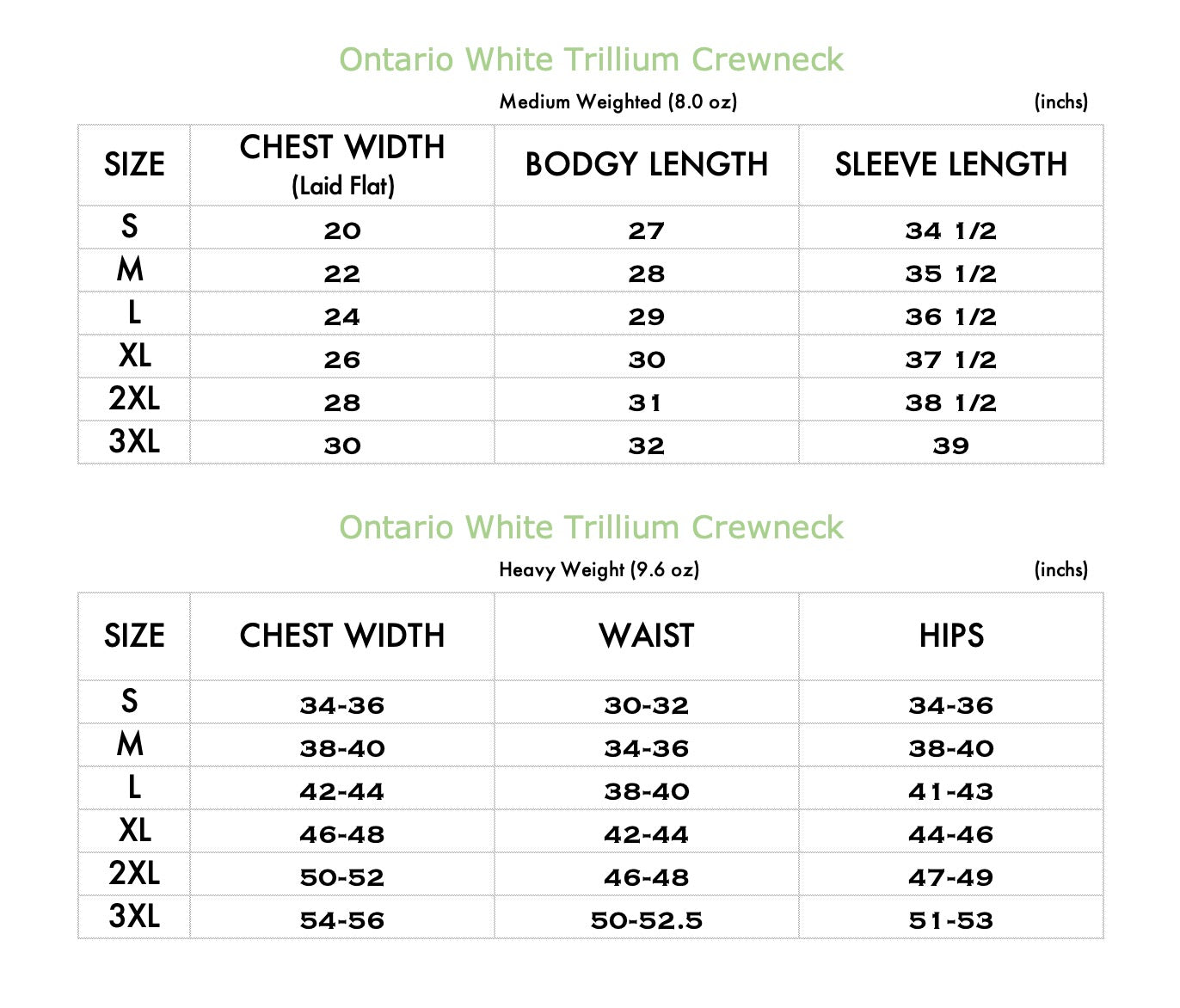 Ontario White Trillium Crew